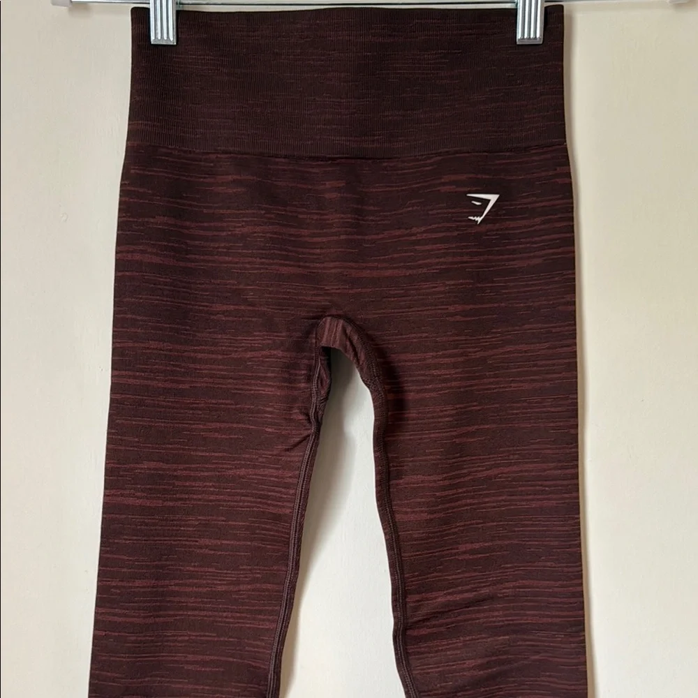 Gymshark Brown Leggings Streamlined Athletic Wear - Picture 5 of 9